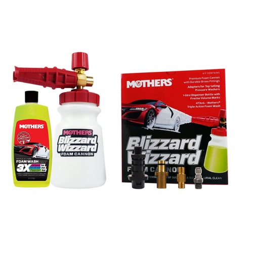 Mothers 6730100 Blizzard Wizzard Foam Cannon Gun Kit