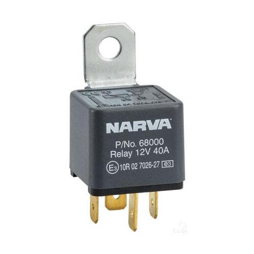 Narva Relay 4 Pin 12V 40Amp Normally Open 68000 x1