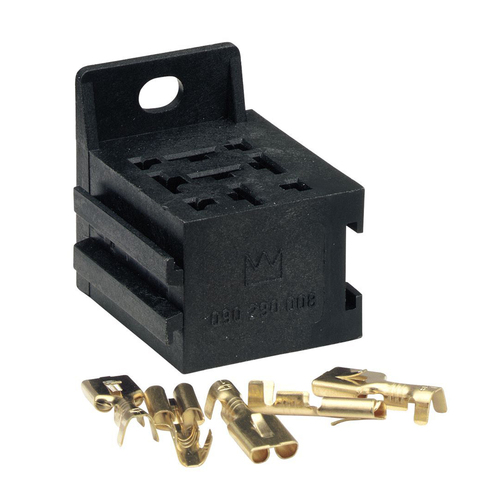 Narva 68084BL Relay Base Connector for 4 or 5 Pin Relays Inc Connectors