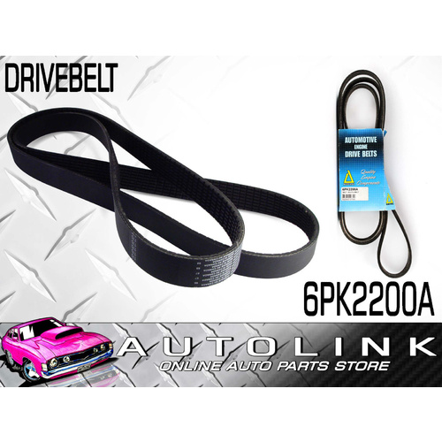 Drive Belt 6PK2200A for Subaru Outback 2.5L 4Cyl 2012-On Multi Acc Belt