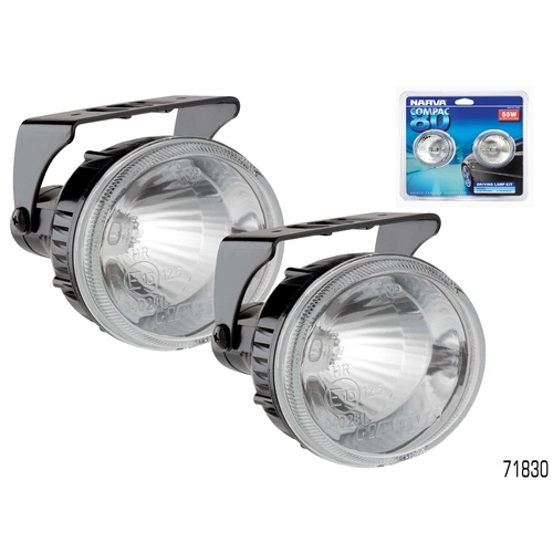NARVA 71830 COMPAC 80mm OVAL DRIVING LAMP LIGHT KIT COMBO 12V 55W