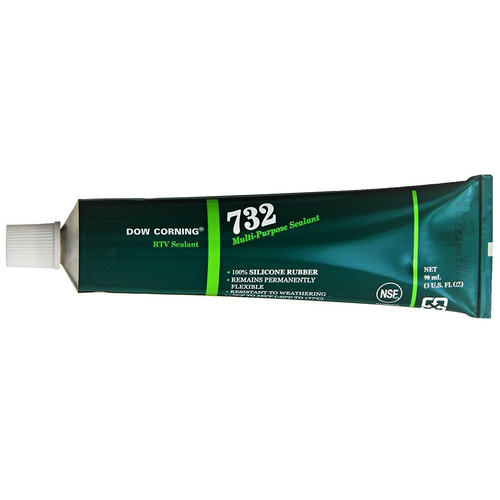Dow Corning Black RTV Sealant 732 Multi Purpose Silcone Rubber to 177c 139ml