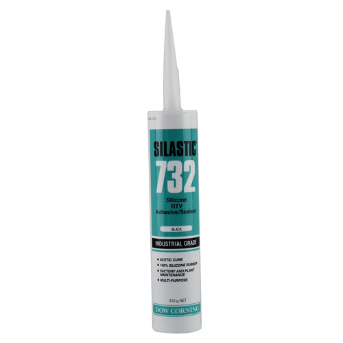 Dow Corning Black RTV Sealant 732 Multi-Purpose Silicone Rubber 232c 310g