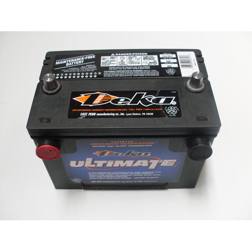 BATTERY DEKA ULTIMATE SERIES 7AG78DT SIDE TERMINALS 800CCA CHEV CORVETTE SEALED