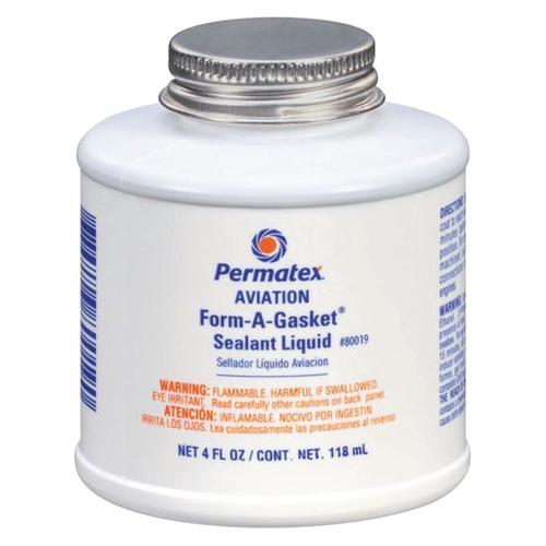 Permatex 80019 Aviation Form A Gasket Sealant Liquid Non Hardening 118ml x1