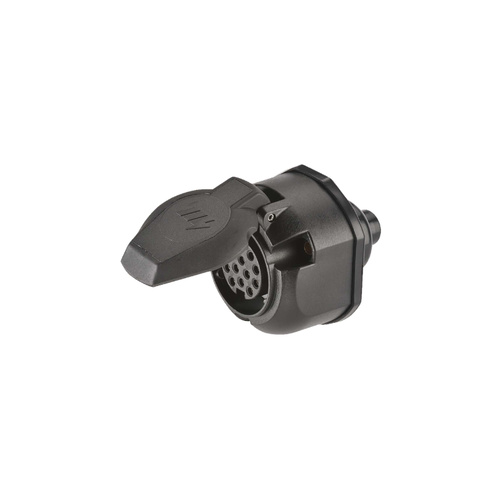 NARVA 82058 13 PIN 25AMP @ 12 VOLT EURO ROUND PLASTIC TRAILER SOCKET x1