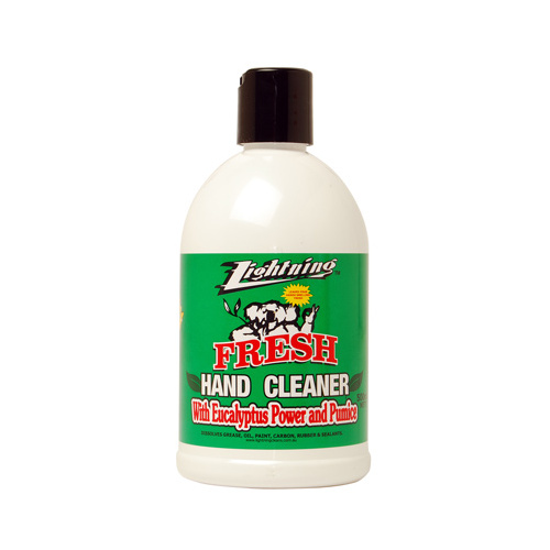 LIGHTNING 820C HAND CLEANER FRESH DISSOLVES GREASE OIL PAINT CARBON RUBBER 500ml