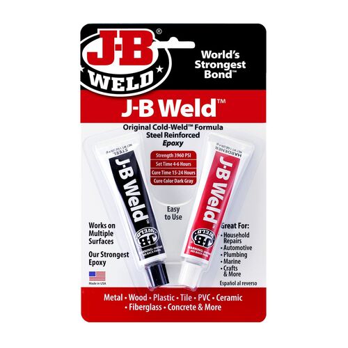 J-B Weld Original Steel Reinforced Epoxy - Strength 3960 PSI Dark Grey