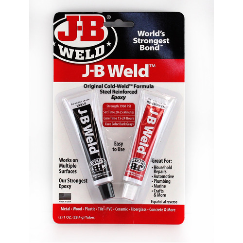 JB Weld 8265-S Original Steel Reinforced Epoxy - Strength 3965 PSI Dark Grey