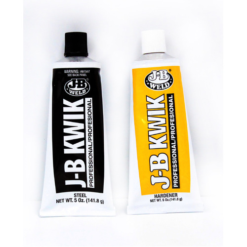 JB WELD 8270 KWIK QUICK SETTING STEEL REINFORCED EPOXY - FILED SANDED DRILLED