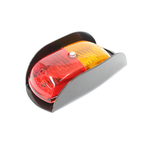 NARVA 85770BL SIDE MARKER LAMP RED / AMBER WITH METAL SAFETY GUARD BRACKET x1