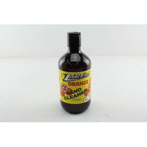 Lightning 899C Citrus Hand Cleaner Orange Pumice Dissolves Grease & Oil 500ml