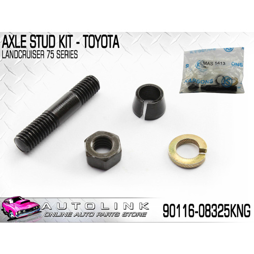Front or Rear Axle Stud & Cone Washer Kit for Toyota Landcruiser FZJ Series x1