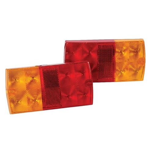 Narva 93630BL2 LED 12v Rear Combination Slimline Stop Tail Indicator Lights Pair