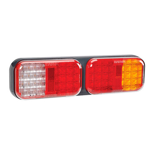 NARVA LED REAR TWIN STOP / TAIL INDICATOR AND REVERSE LAMP GREY HOUSING 9-33VOLT