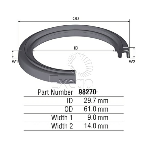 Kelpro 98270 Inner Axle Oil Seal 30 x 61 x 9/14mm for Holden Colorado & Rodeo