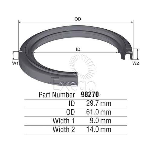 KELPRO 98270 INNER AXLE OIL SEAL 30 x 61 x 9/14mm FOR HOLDEN COLORADO & RODEO