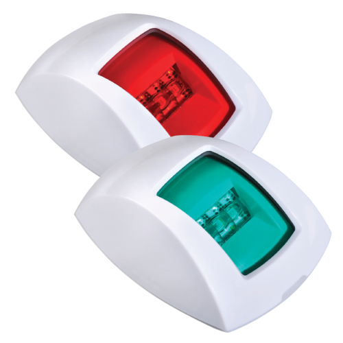NARVA 99010BL NAUTICAL LED MARINE PORT & STARBOARD LAMPS WHITE RED & GREEN LENS