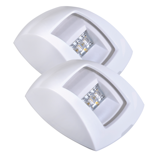 NARVA 99012BL NAUTICAL LED MARINE PORT & STARBOARD LAMPS WHITE CLEAR LENS