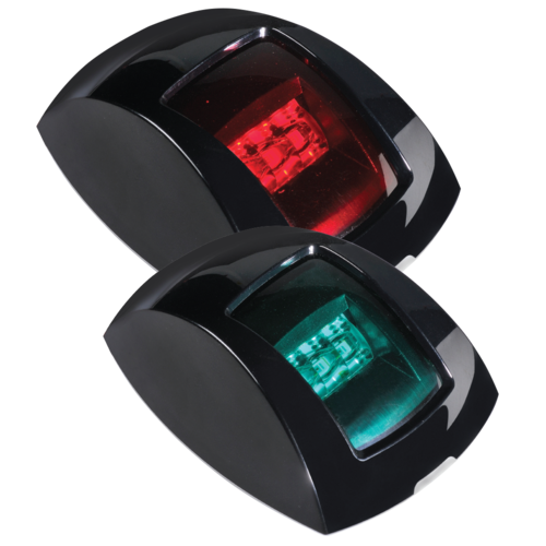 NARVA 99014BL NAUTICAL LED MARINE PORT & STARBOARD LAMPS BLACK COLOUR LENS