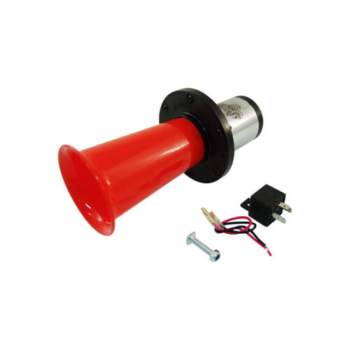 AH-OOO-GAH Klaxon Horn 12V With Strong Motor Red Horn AAA-1203-RE