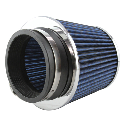 3A Racing Pod Air Filter Chrome Trim with Blue Element 4" 101mm AAA-WS002/101-CH
