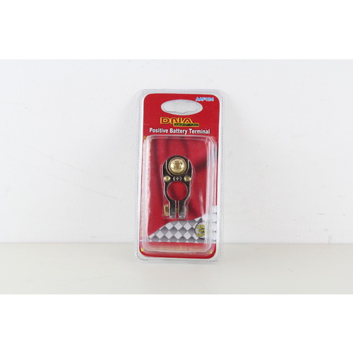 DNA BATTERY CLAMP (+) POSITIVE GOLD PLATED ALLEN KEY SCREW FITTINGS 4/8 GAUGE