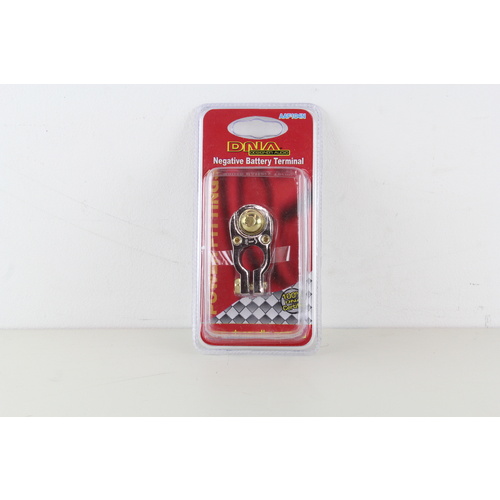 DNA BATTERY CLAMP (-) NEGATIVE GOLD PLATED ALLEN KEY SCREW FITTINGS 4/8 GAUGE