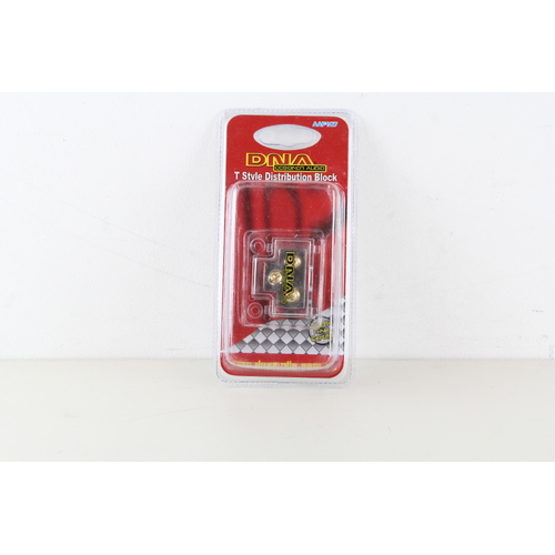 DNA T STYLE DISTRIBUTION BLOCK - 8 GAUGE INPUT TO 2 OUTPUTS 4 & 8 GAUGE