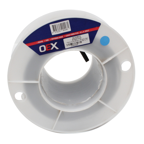 OEX ACX0810 Twin Core Cable 5mm Sheathed Red & Black 30m Roll