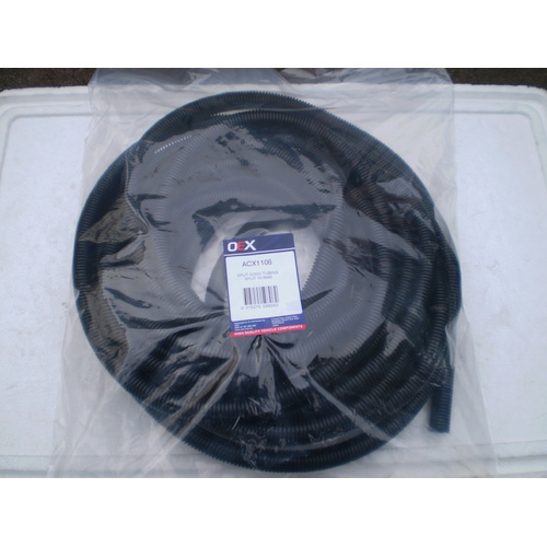 OEX ACX1106 CORRUGATED SPLIT SLEEVE TUBING ID 13mm x 10M LENGTH ROLL BLACK