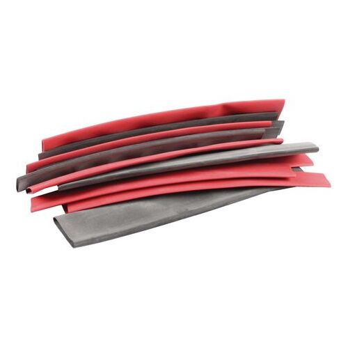 OEX Heat Shrink Assortment Pack Contains 150mm Length of 9mm to 19mm Red Black