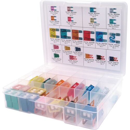 Oex ACX1733 Maxi Mini Blade & Fusible Link Assortment Kit - 68 Pieces