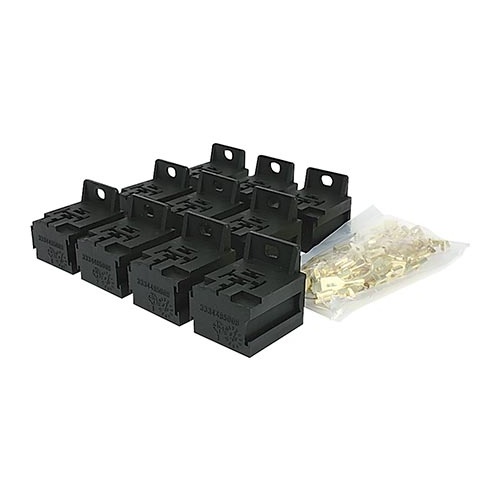 RELAY BASE HOLDER MINI RELAY STACKABLE FOR NARVA HELLA BOSCH 4 / 5 PIN x10