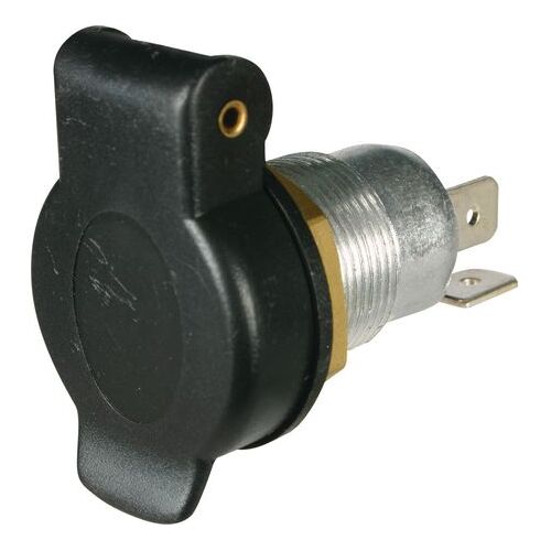 OEX ACCESSORY SOCKET 16A @ 12V ALUMINIUM TWO BLADE TERMINALS FRIDGE PLUG FEMALE