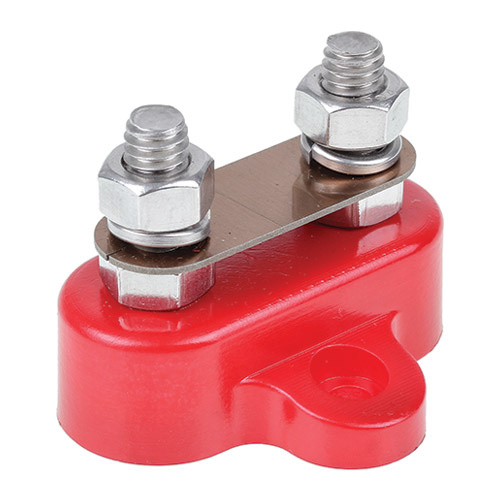 OEX ACX3157 DUAL POWER CABLE STUD REMOTE TERMINAL 250A RED