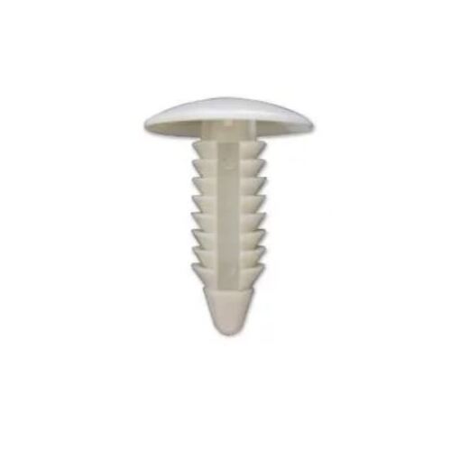 Nice AF002 Universal White Plastic Automotive Fastener Clips - Sold as x10