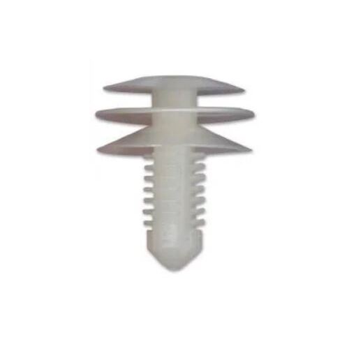 Nice AF009 Universal White Plastic Automotive Fastener Clip - Sold as Each