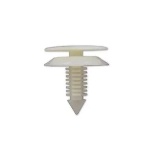 Nice AF012 Universal White Plastic Automotive Fastener Clip - Sold as x10