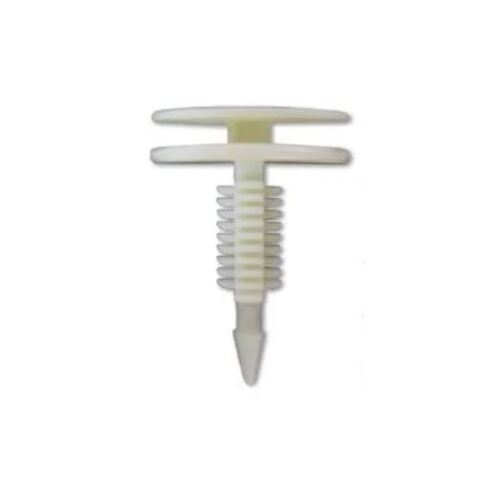 Nice AF013 Universal White Plastic Automotive Fastener Clip - Sold as x10
