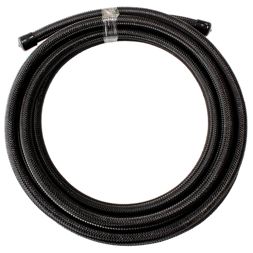Aeroflow 100 Series Black Stainless Steel Braided Hose -6AN 6 Metre Length