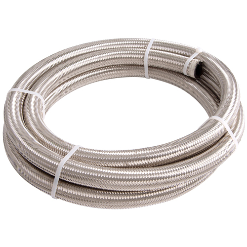 AEROFLOW STAINLESS STEEL BRAIDED HOSE 100 SERIES -8AN ( 6 METRE LENGTH )