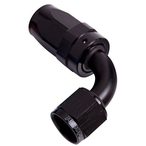 Aeroflow AF103-08BLK 100 Series 90° Swivel Hose End -8 Black for 100 & 450 Hose