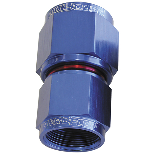 Aeroflow AF131-06-08 Female Swivel Coupler Reducer -6AN to -8AN Blue Finish