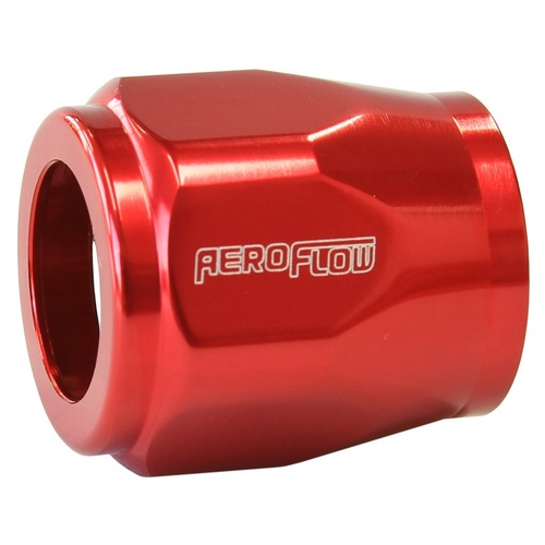 Aeroflow AF150-06R Hex Hose Finisher 5/8" or 16mm ID -6 Red
