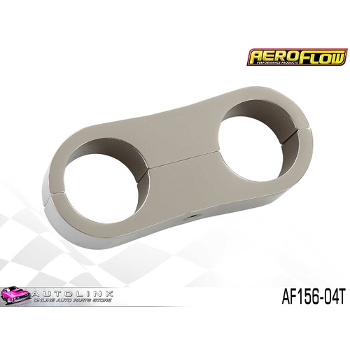 AEROFLOW BILLET ALLOY DUAL HOSE SEPARATOR TITANIUM FINISH 1/4" ID AF156-04T