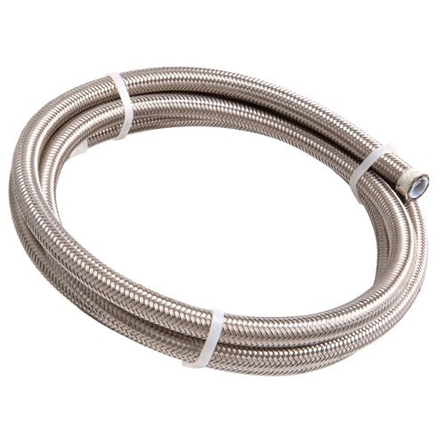 Aeroflow AF200-03-1M 200 Series PTFE Teflon Stainless Steel Braided Hose -3AN 1M