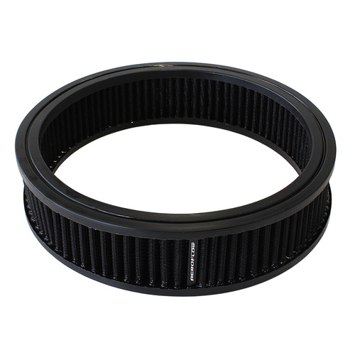 AEROFLOW AF2041-3527 WASHABLE BLACK AIR FILTER ELEMENT ROUND 9" x 2"
