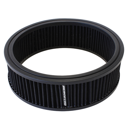 AEROFLOW AF2041-3530 WASHABLE BLACK AIR FILTER ELEMENT ROUND 9" x 2-3/4"