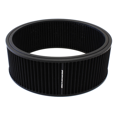 AEROFLOW AF2041-3760 WASHABLE BLACK AIR FILTER ELEMENT ROUND 14" x 5"